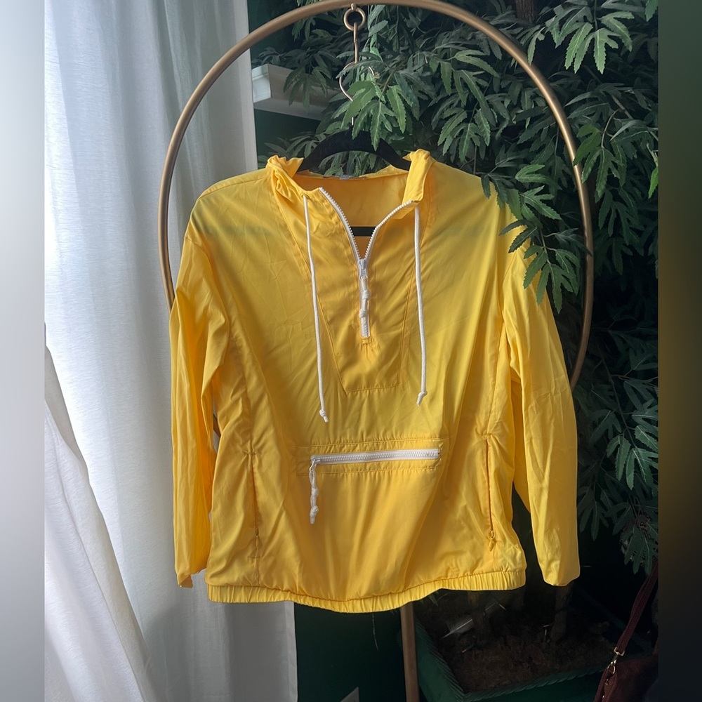 Talbots Yellow Windbreaker Jacket